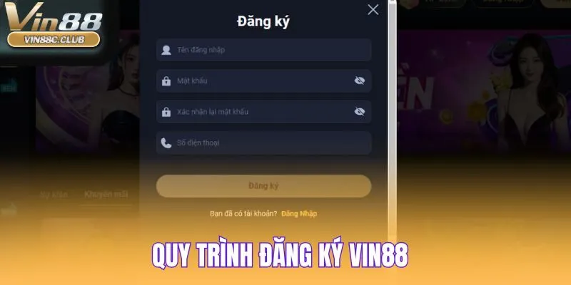 Thủ tục đăng ký tạo tài khoản chỉ trong vài bước